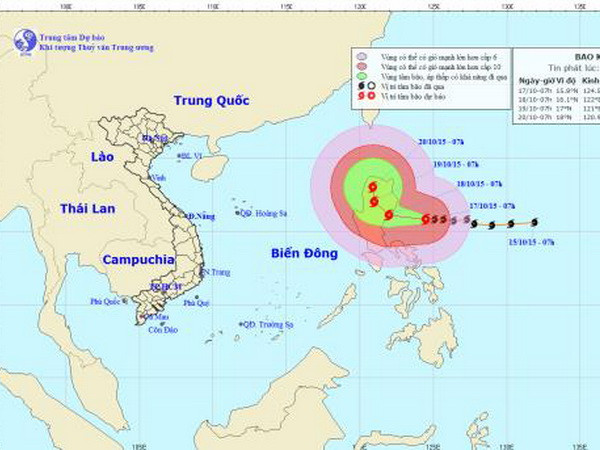 Bão Koppu giật trên cấp 17 di chuyển theo hướng Tây ảnh 1