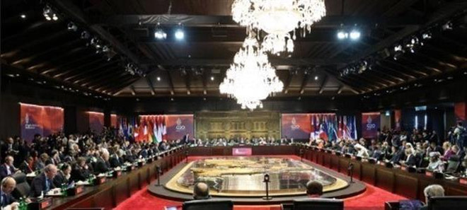 Toàn cảnh lễ khai mạc G20 tại Bali, Indonesia ngày 15/11. (Ảnh: The Yomiuri Shimbun/TTXVN) Hội nghị G20: Ra mắt Liên minh tài chính hỗn hợp toàn cầu ảnh 1