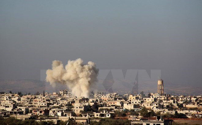 Ảnh minh họa. (Nguồn: AFP/TTXVN) Không kích nhà thờ ở miền Bắc Syria làm 42 người thiệt mạng ảnh 1