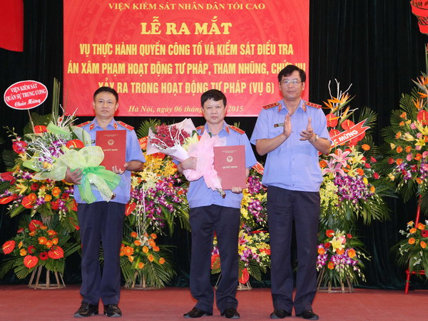 Ra mắt Vụ kiểm sát điều tra án tham nhũng trong hoạt động tư pháp ảnh 1