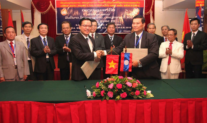Việt Nam-Lào quyết bảo vệ đường biên giới hòa bình, hữu nghị ảnh 1