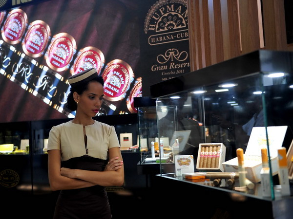 Một gian hàng tại Lễ hội xì gà quốc tế Habano ở La Habana. (Nguồn: AFP/TTXVN) Đặc sắc lễ hội cigar quốc tế Habano 2017 tại thủ đô La Habana ảnh 1