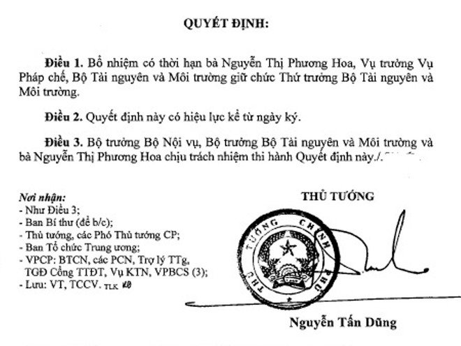 Bổ nhiệm hai vị trí chủ chốt của Bộ Tài nguyên và Môi trường ảnh 2