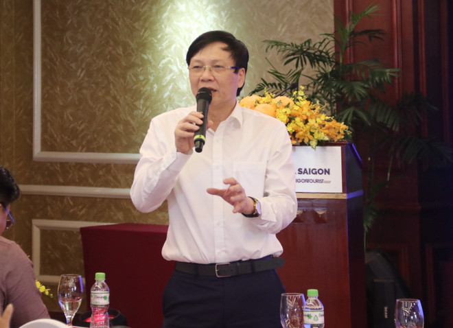 Nhà báo Hồ Quang Lợi, nguyên Phó chủ tịch Thường trực Hội Nhà báo Việt Nam phát biểu trong phiên thảo luận "Xây dựng môi trường văn hóa báo chí". (Ảnh: Thu Hương/TTXVN) ttxvn_ho quang loi.jpg