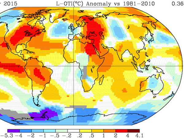 Tháng 10/2015 là tháng nóng nhất trong lịch sử khí tượng thế giới ảnh 1