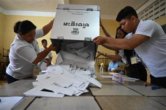 Việt Nam chúc mừng Campuchia tổ chức thành công cuộc bầu cử Quốc hội ảnh 1