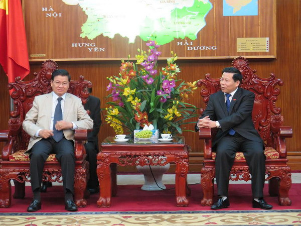 Phó Thủ tướng Lào Thoonglun Sisoulith làm việc tại Bắc Ninh ảnh 1