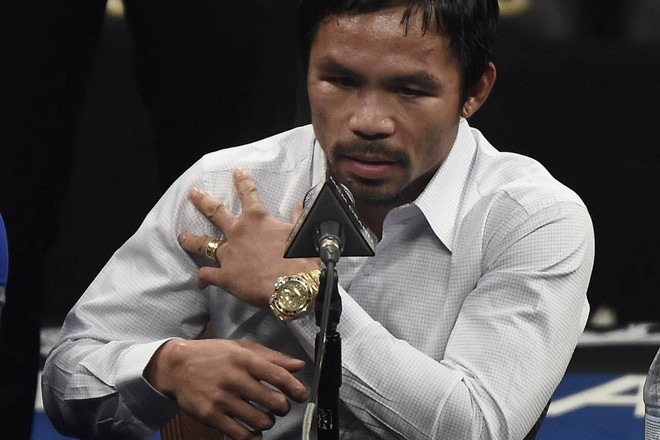 Pacquiao đối mặt án phạt vì gian dối trước trận gặp Mayweather ảnh 1