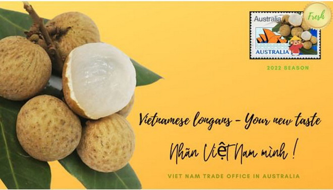Poster quảng cáo nhãn Việt Nam trên mạng xã hội, định hướng vào các khu vực tiêu thụ tại Australia. (Nguồn: congthuong.vn) Hàng chục tấn nhãn Việt Nam "đổ bộ" vào thị trường Australia ảnh 1