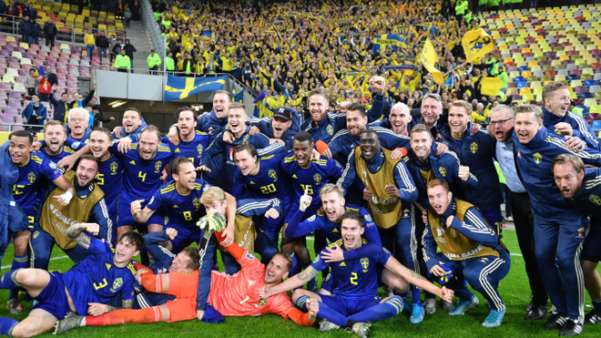 Đội tuyển Thụy Điển giành vé dự vòng chung kết Euro 2020. (Nguồn: Getty Images) Xác định 12 đội tuyển giành vé tham dự vòng chung kết Euro 2020 ảnh 1