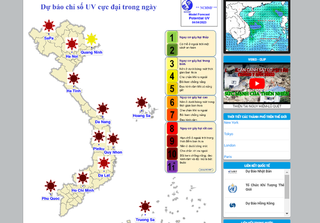 Từ 4-7/4: Chỉ số tia UV tại nhiều tỉnh, thành phố ở mức gây hại cao ảnh 1