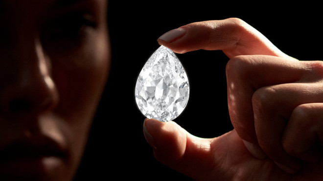 Viên kim cương 101 carat đắt nhất mua bằng tiền điện tử.(Nguồn: CNN) Viên kim cương 101 carat đầu tiên được mua bằng tiền điện tử ảnh 1