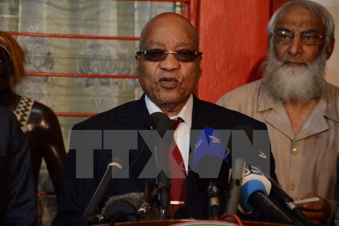 Tổng thống Nam Phi Jacob Zuma. (Nguồn: AFP/TTXVN) Nam Phi: Đảng ANC cầm quyền ủng hộ Tổng thống Zuma tại nhiệm ảnh 1