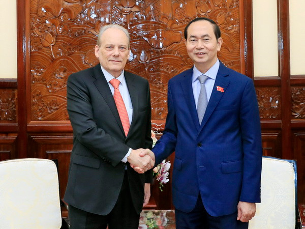 Chủ tịch nước tiếp Đại sứ Uruguay chào kết thúc nhiệm kỳ công tác ảnh 1