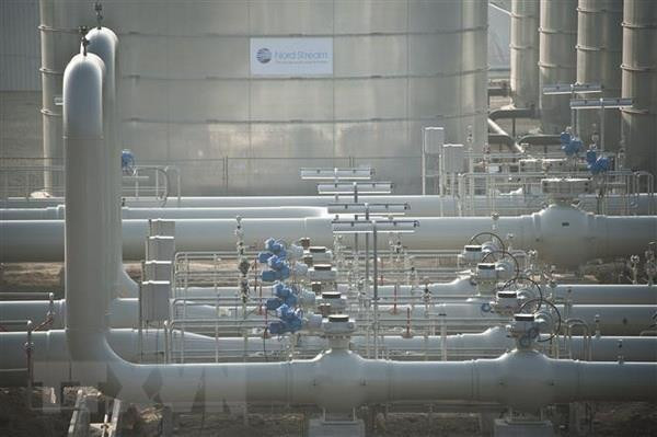 Đường ống dẫn khí đốt Dòng chảy phương Bắc 2 tại Lubmin, Đức. (Nguồn: AFP/TTXVN) Mỹ: Dự án Dòng chảy phương Bắc 2 gia tăng ảnh hưởng của Nga với EU ảnh 1