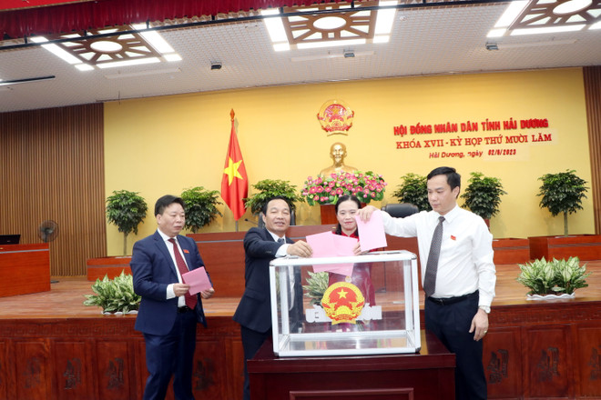 Ông Lê Văn Hiệu được bầu giữ chức Chủ tịch HĐND tỉnh Hải Dương ảnh 2