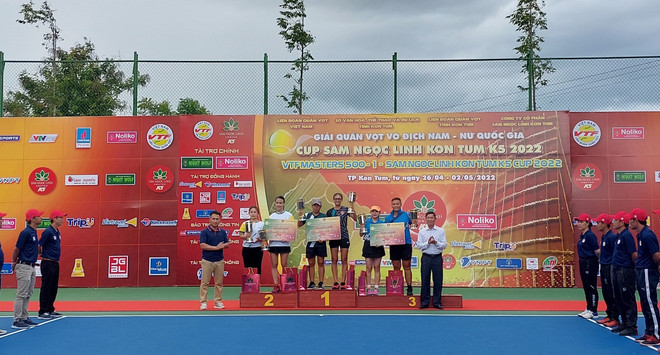 Bế mạc Giải quần vợt vô địch nam nữ quốc gia năm 2022 tại Kon Tum ảnh 1