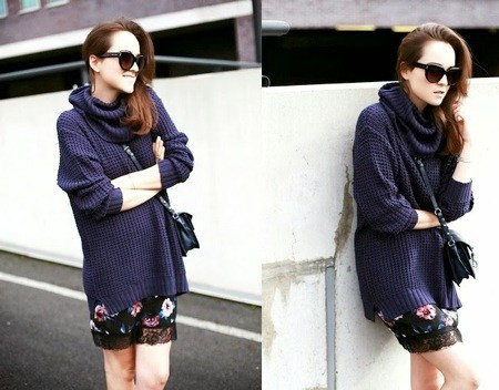 Váy len và áo len dáng dài lên ngôi trong mùa Thu Đông 2014 ảnh 9