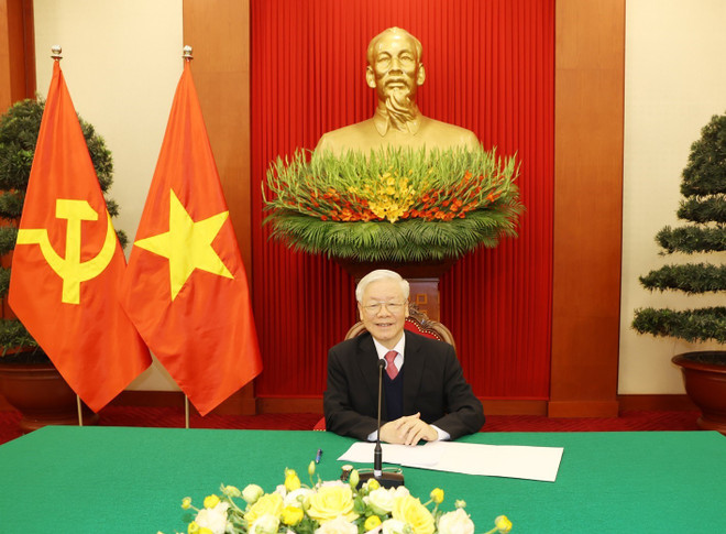 Tổng Bí thư, Chủ tịch nước điện đàm với Thủ tướng Nhật Suga Yoshihide ảnh 1