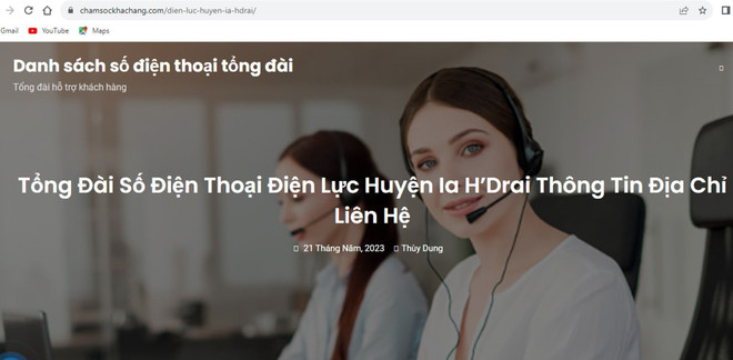 Kon Tum: Cảnh báo web giả mạo Công ty Điện lực sau phản ánh của TTXVN ảnh 1