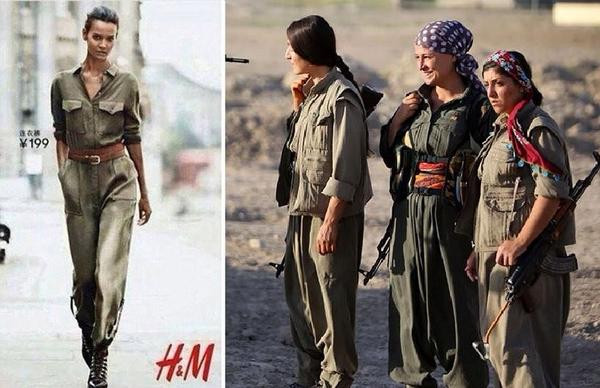 H&M phải xin lỗi vì bộ jumpsuit giống nữ chiến binh người Kurd ảnh 2