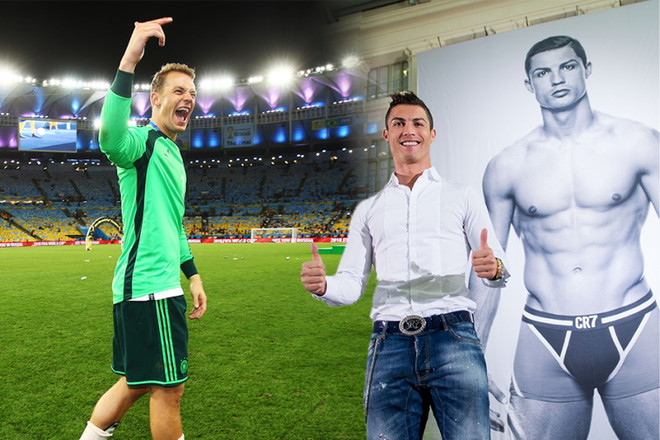 Manuel Neuer châm chọc hình ảnh Ronaldo với chiếc quần lót ảnh 1