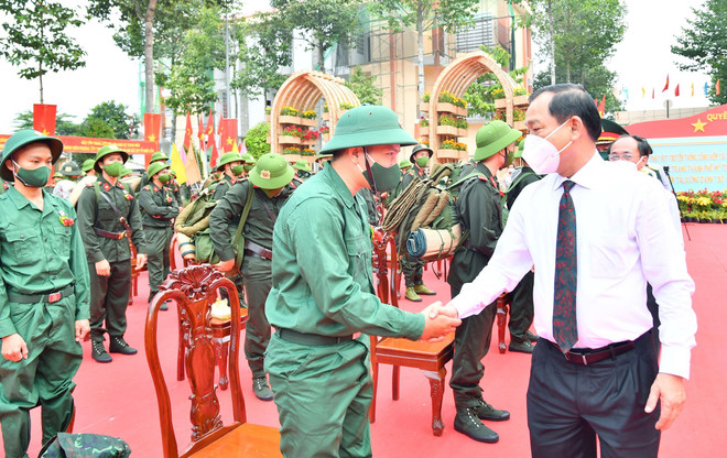 Quân khu 9 hoàn thành công tác giao, nhận quân năm 2022 ảnh 1