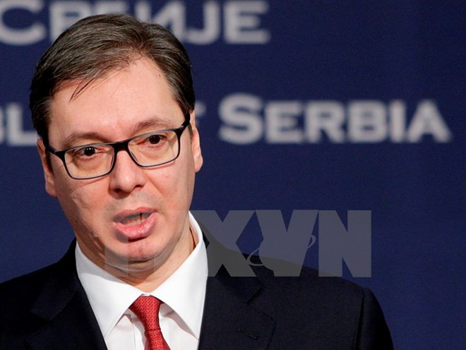 Tổng thống Serbia Aleksandar Vucic. (Nguồn: EPA/TTXVN) Serbia duy trì chính sách quân sự trung lập, không gia nhập NATO ảnh 1