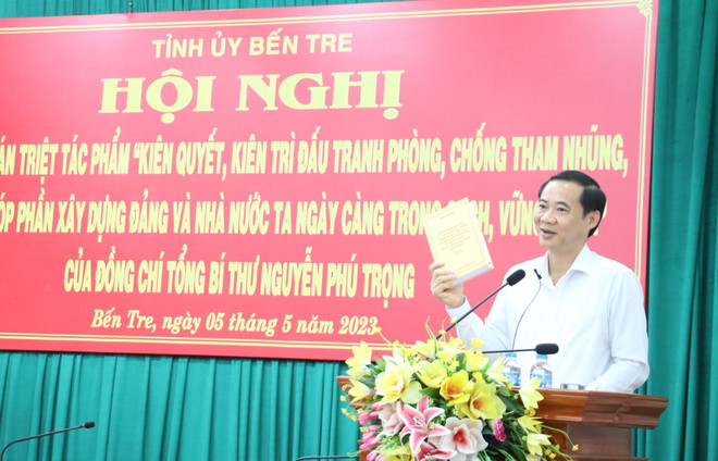 Bến Tre tổ chức hội nghị quán triệt nội dung cuốn sách của Tổng Bí thư ảnh 2