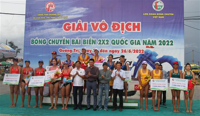 Bế mạc Giải vô địch Bóng chuyền bãi biển 2x2 quốc gia năm 2022 ảnh 1