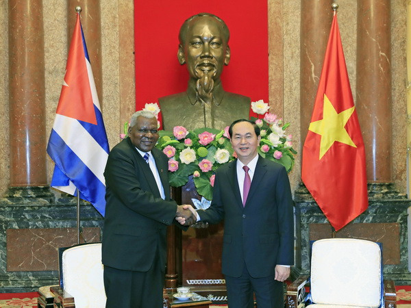 Chủ tịch nước Trần Đại Quang tiếp Chủ tịch Quốc hội Cuba ảnh 1