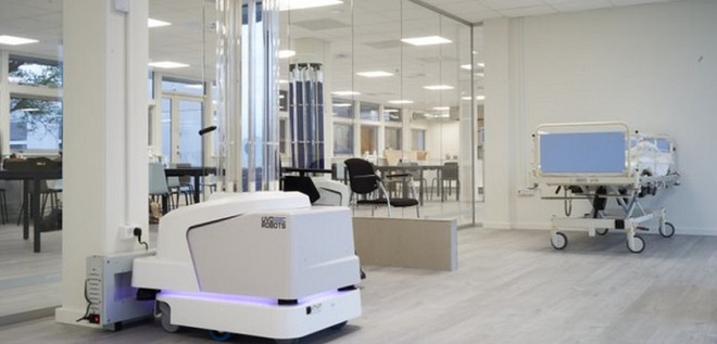Robot khử trùng do EU cung cấp. (Nguồn: plantadoce) COVID-19: EU cung cấp robot khử trùng cho các bệnh viên châu Âu ảnh 1