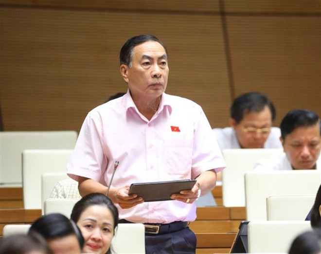 Đại biểu Quốc hội tỉnh Đồng Tháp Phạm Văn Hòa. (Ảnh: Văn Điệp/TTXVN) Bên lề Kỳ họp Quốc hội: Định giá đất đúng, tránh thất thu thuế ảnh 1