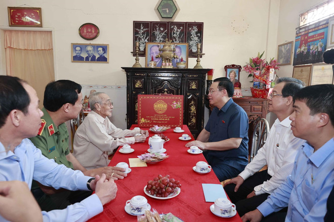 Chủ tịch Quốc hội chúc Tết cán bộ lão thành cách mạng tỉnh An Giang ảnh 4