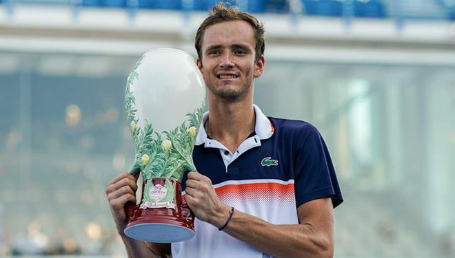Medvedev vô địch Cincinnati Open 2019. (Nguồn: AP) Hạ Goffin, Medvedev giành chức vô địch Cincinnati Open 2019 ảnh 1