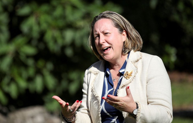 Bộ trưởng Thương mại Anh Anne-Marie Trevelyan. (Nguồn: Reuters) Anh gia nhập làn sóng ủng hộ EU kiện Trung Quốc lên WTO ảnh 1