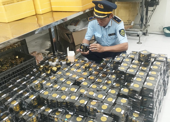 Bình Định: Phát hiện số lượng lớn mỹ phẩm có dấu hiệu giả mạo ảnh 1