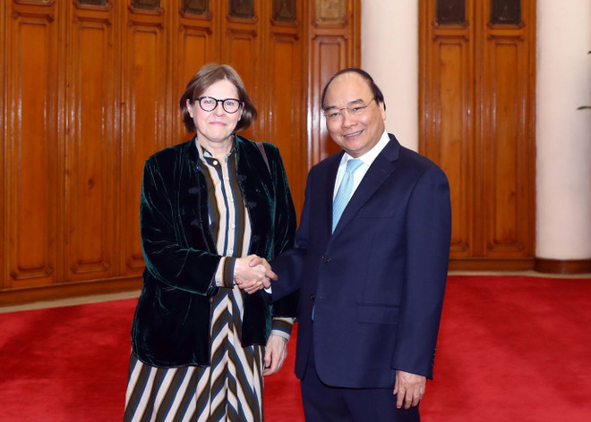 Thủ tướng Nguyễn Xuân Phúc tiếp Phó Chủ tịch Nghị viện châu Âu ảnh 1