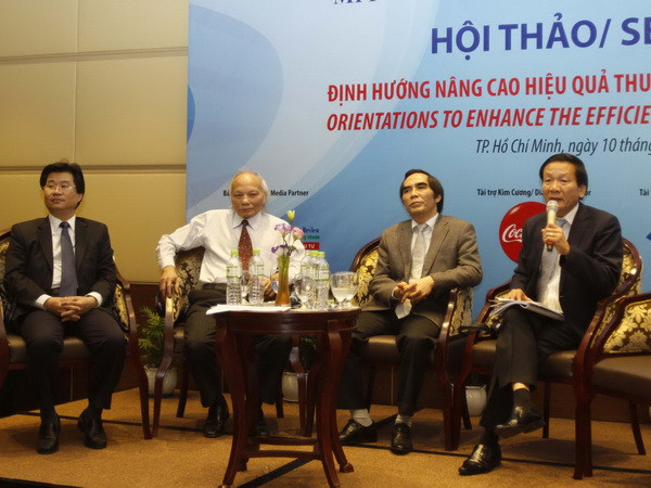 Quang cảnh Hội thảo. (Ảnh: Hoàng Hải/Vietnam+) Định hướng tư duy mới về đầu tư trực tiếp nước ngoài ảnh 1