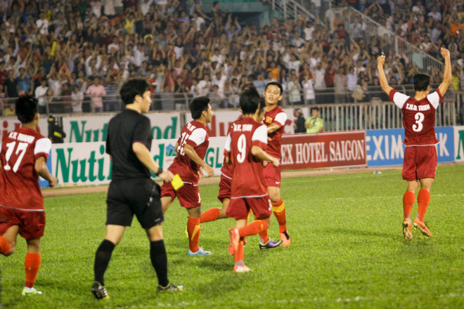 Các cầu thủ U19 Việt Nam sẽ còn tiến xa trong tương lai. (Nguồn: Minh Chiến/Vietnam+) "Với U19, Việt Nam có thể mơ về World Cup 2018" ảnh 2