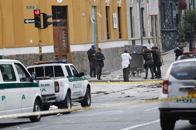 Nổ bom tại Bogota, nhiều cảnh sát Colombia thương vong ảnh 1