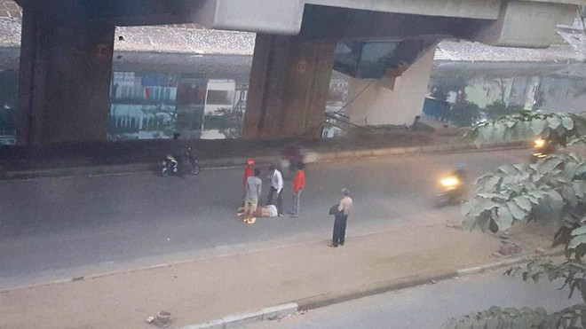 Xác minh vụ công nhân rơi từ nhà ga đường sắt Cát Linh-Hà Đông ảnh 1