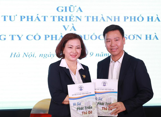 Sơn Hà ký cam kết hợp tác các dự án an sinh xã hội của Hà Nội ảnh 1