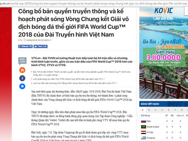 Thương vụ bản quyền phát sóng World Cup 2018: Đằng sau phút 89 gay cấn ảnh 2
