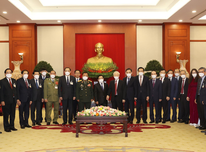 Tổng Bí thư Nguyễn Phú Trọng tiếp Thủ tướng Lào Phankham Viphavanh ảnh 2