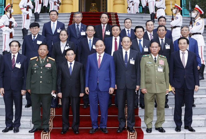 Chủ tịch nước Nguyễn Xuân Phúc tiếp Thủ tướng Lào Phankham Viphavanh ảnh 2