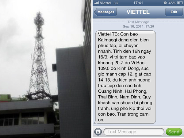 Nhà mạng hối hả chuẩn bị đối phó với cơn bão Kalmaegi ảnh 1
