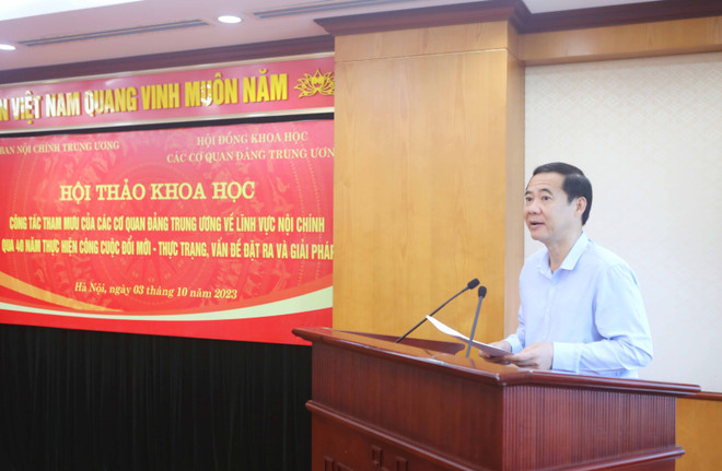 Công tác tham mưu nội chính góp phần mạnh vào phòng, chống tham nhũng ảnh 2