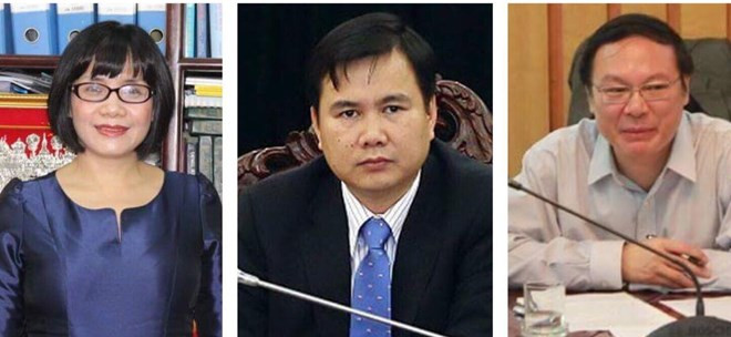 Thứ trưởng Bộ Tư pháp Đặng Hoàng Oanh, Thứ trưởng Bộ Khoa học và Công nghệ Bùi Thế Duy, Thứ trưởng Bộ Tài nguyên và Môi trường Lê Công Thành. (Nguồn: Baochinhphu.vn) Sự kiện trong nước 9-15/4: Tín hiệu tích cực từ kinh tế, du lịch ảnh 3