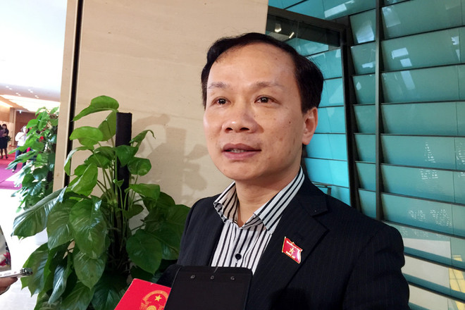 Đại biểu Phạm Tất Thắng cho rằng nên xã hội hóa một số công trình thủy lợi. (Ảnh: T.H/Vietnam+) Luật thủy lợi cần quy định trách nhiệm của nhà cung cấp dịch vụ ảnh 1